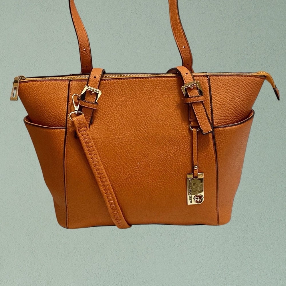 Robert Matthew Khloe Tote Toasted Caramel 16" By 12" Bag